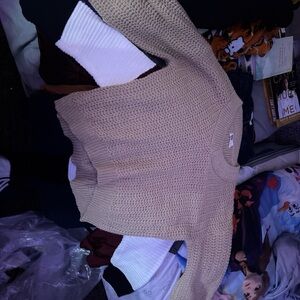 Cozy Beige Knit Sweater